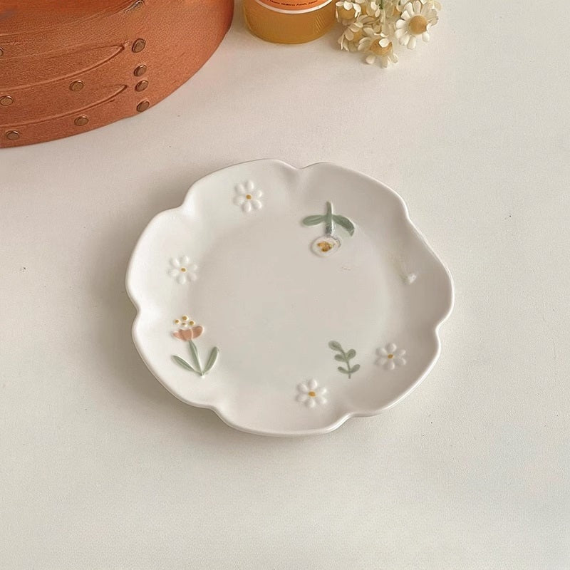 Floral 6-Inch Dessert Plate