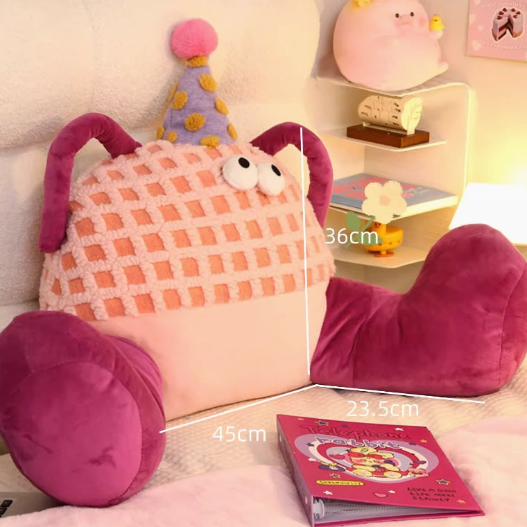 Cute Monster Back Pillow with Big Legs
