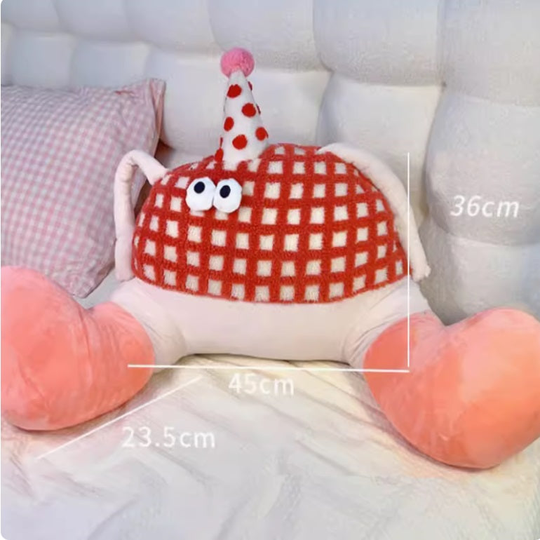 Cute Monster Back Pillow with Big Legs