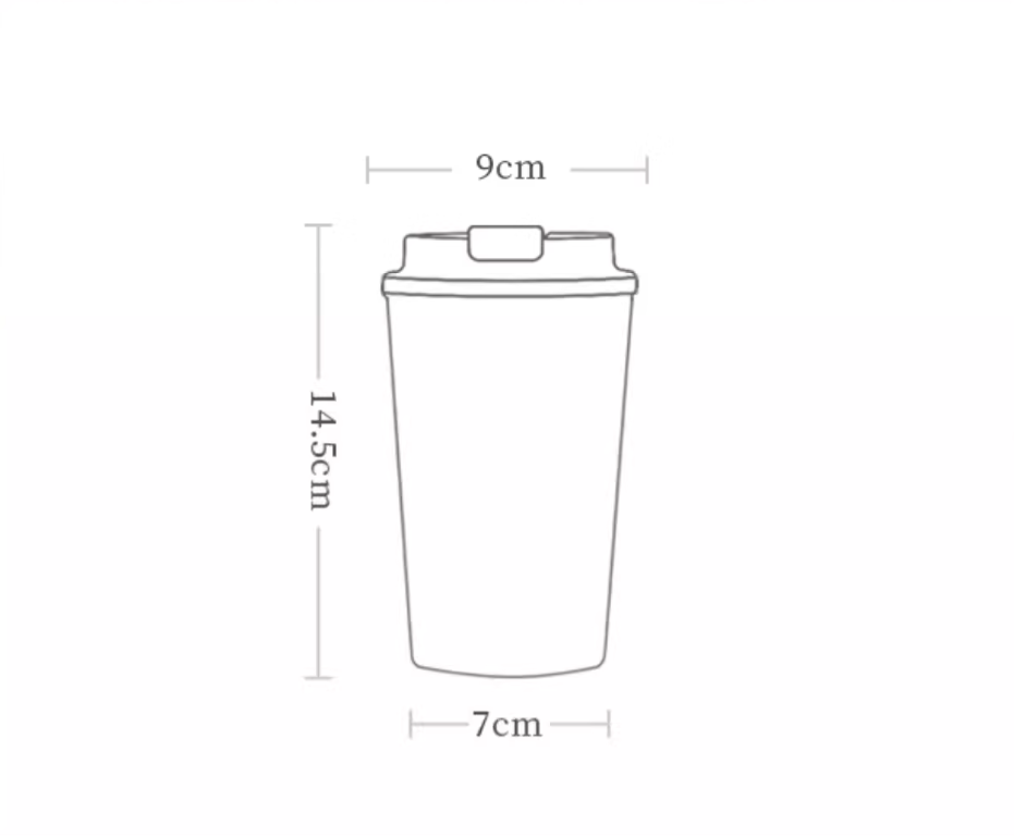 Vanow Insulated Travel Mug with Ceramic Liner – 380ml