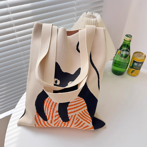 Handmade Cat Tote Bag