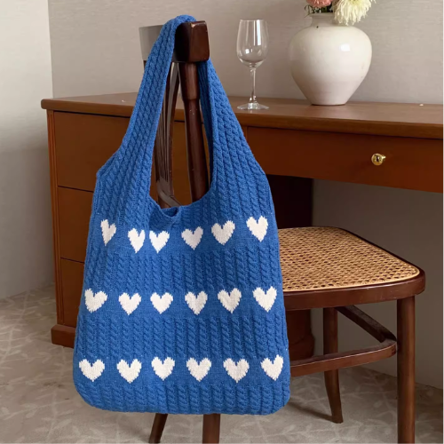 Handmade with Love Heart-Shaped Bag